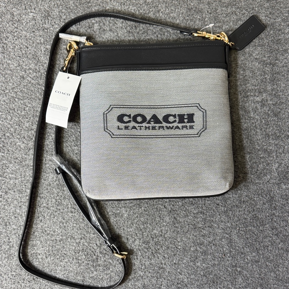 Coach Leatherware Crossbody Bag | Jacquard Canvas & Leather | NWT (Tag Attached)